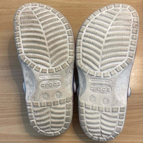 CROCS Cosmic Purple, white and Blue with Jibbitz Unisex - Picture 8 of 8